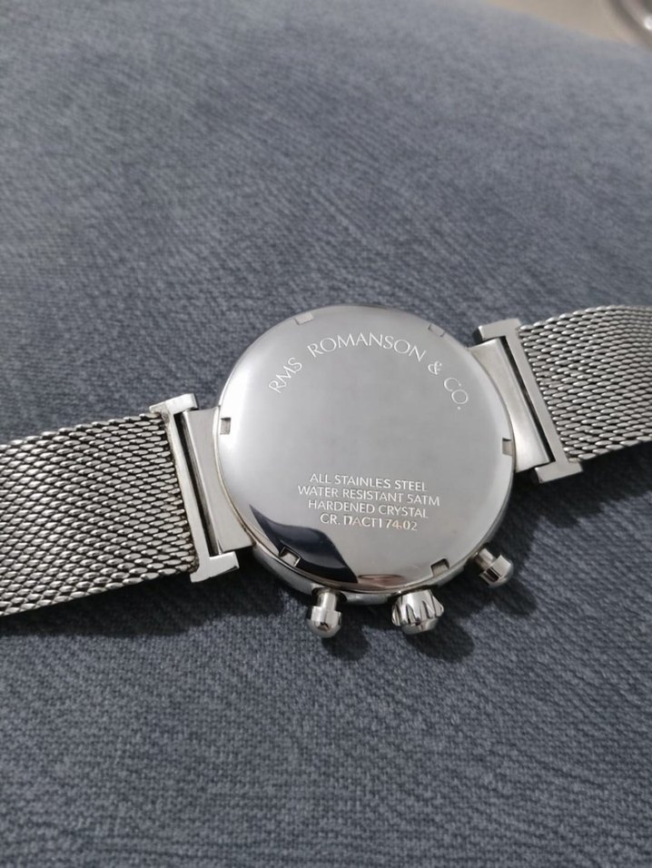 Romanson orijinal erkek saati gümüş - Görsel 4