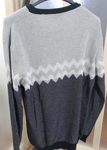 Gri Bisiklet Yaka Erkek Triko Kazak - Görsel 2