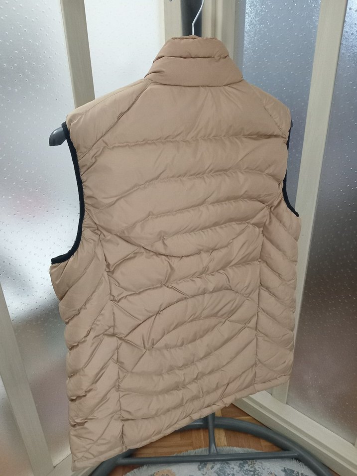 Bej Fermuarlı Erkek Şişme Yelek - Görsel 2