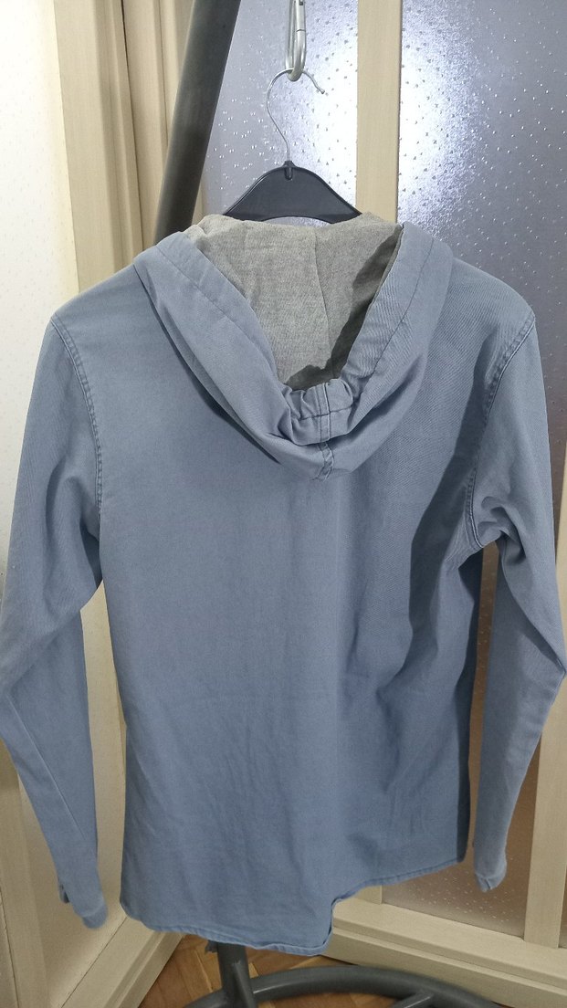 mavii Kapüşonlu Uzun Kollu Erkek Denim sweat - Görsel 2