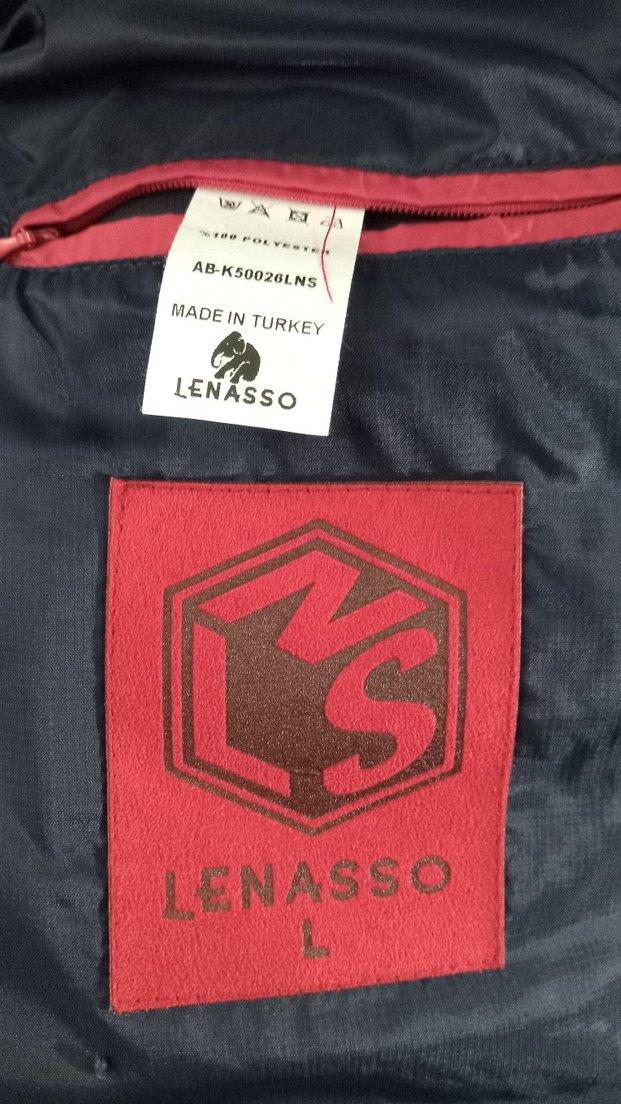 kırmızı  Fermuarlı erkek Mont - Görsel 3