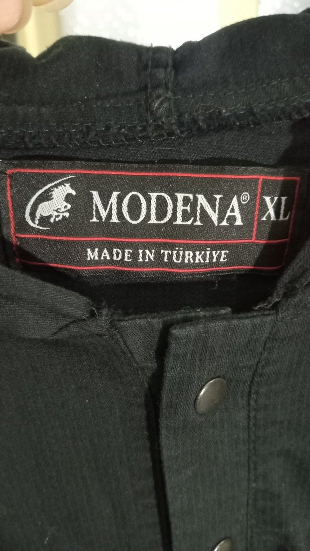 Siyah Erkek Keten Kapüşonlu sweat - Görsel 3