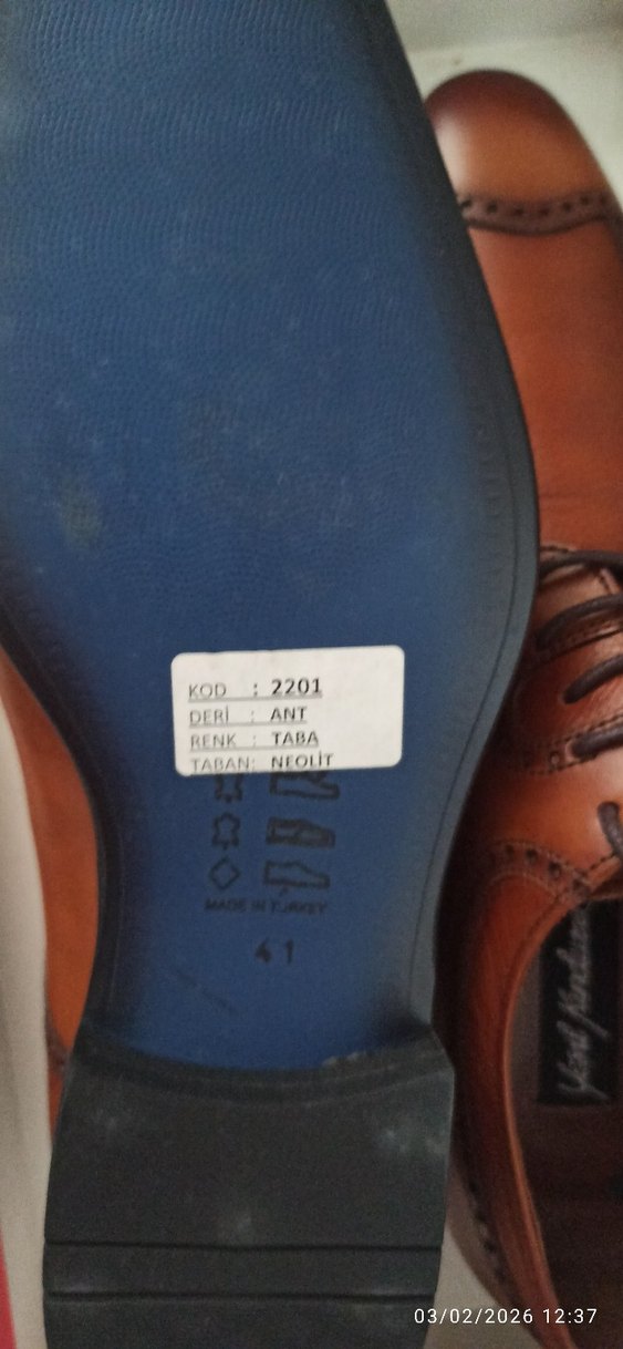 Deri Bağcıklı Kahverengi Klasik Erkek Ayakkabısı - Görsel 4