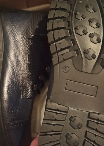 Erkek Deri Lacivert Fermuarlı ve Bağcıklı Bot - Görsel 4