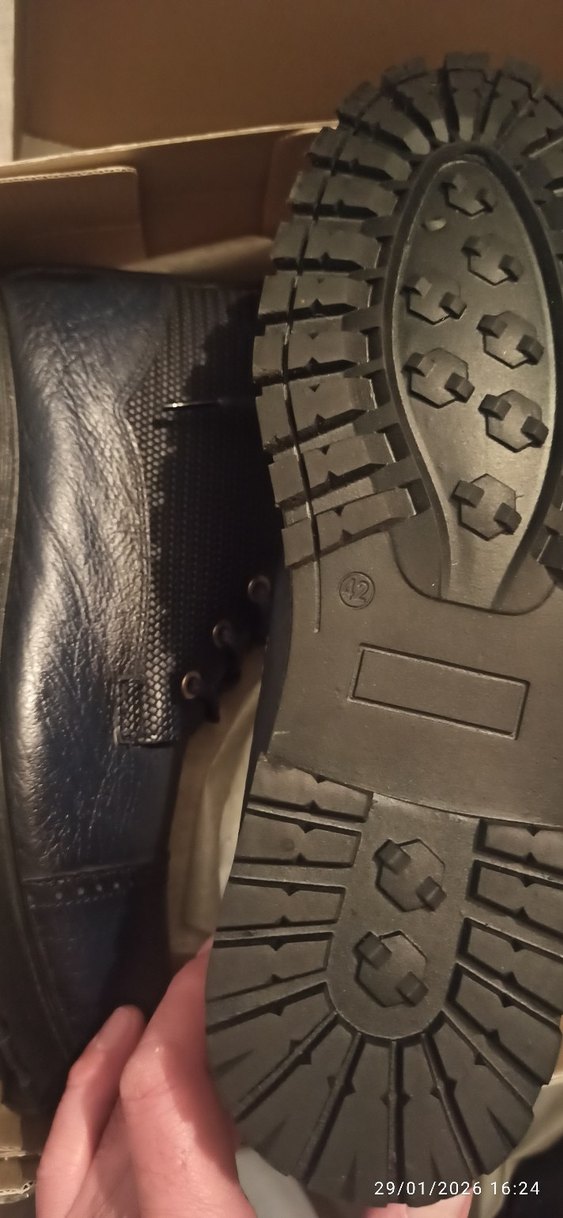 Erkek Deri Lacivert Fermuarlı ve Bağcıklı Bot - Görsel 4