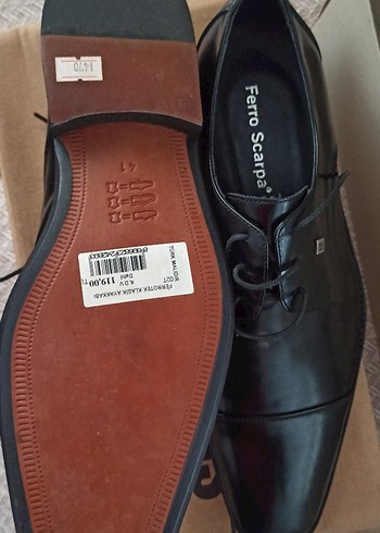 Ferro Scarpa Siyah Klasik Deri Erkek Ayakkabı - Görsel 3