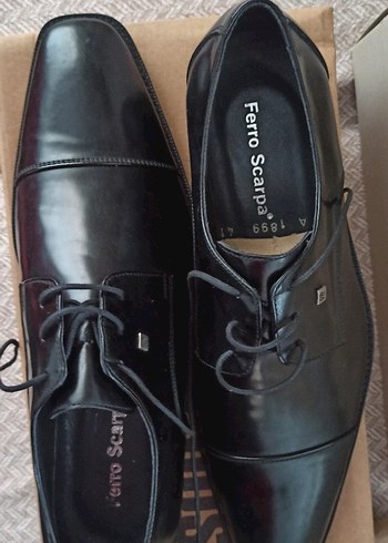 Ferro Scarpa Siyah Klasik Deri Erkek Ayakkabı - Görsel 2