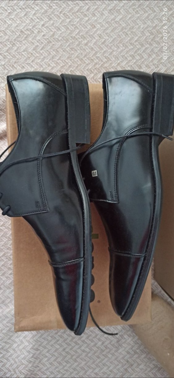 Ferro Scarpa Siyah Klasik Deri Erkek Ayakkabı - Görsel 4