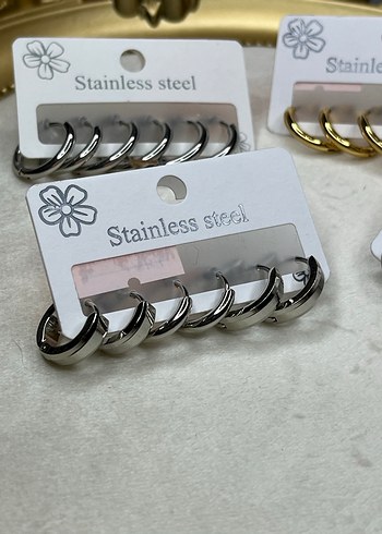 Zincir Detaylı Mini Kadın Küpeler - Görsel 3