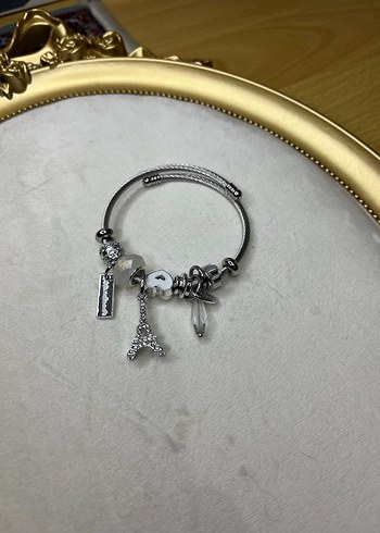 Paris Temalı Boncuklu Kadın Bileklik - Görsel 2