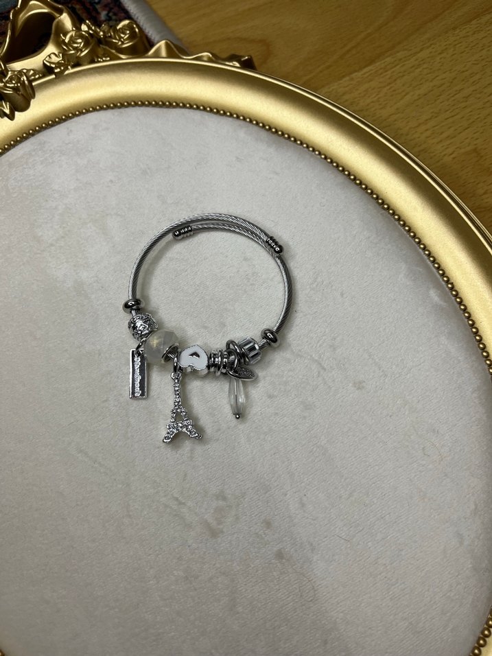 Paris Temalı Boncuklu Kadın Bileklik - Görsel 3