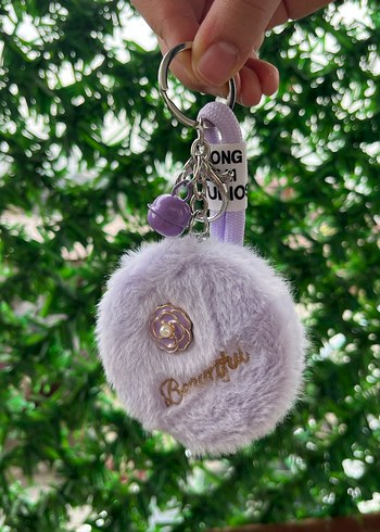 Pembe Kürklü Bohem Anahtarlık - Görsel 4
