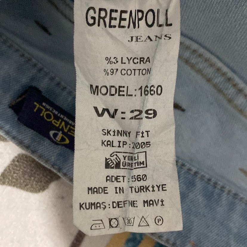 Erkek Defne Mavisi 29 Beden Pantolon - Görsel 5