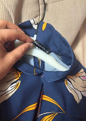 Bohem Çok Renkli Çiçekli Midi Elbise - Görsel 4