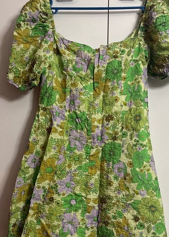 Yeşil Bohem Elbise - Görsel 4