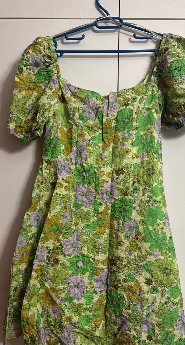 Yeşil Bohem Elbise - Görsel 4