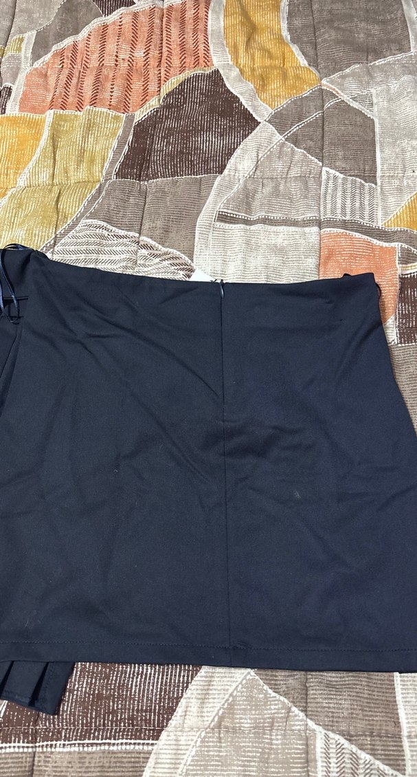 Pilili Siyah Mini Etek - Görsel 2