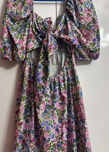 Çiçek Desenli Bohem Midi Elbise - Görsel 3