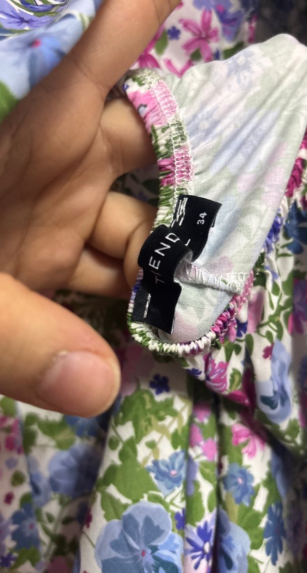 Çiçek Desenli Bohem Midi Elbise - Görsel 4