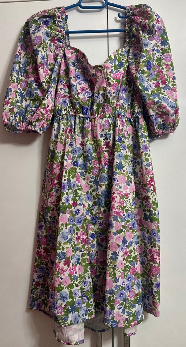 Çiçek Desenli Bohem Midi Elbise - Görsel 2