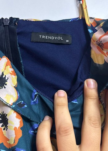 Çiçek Desenli askılı  Bohem Elbise - Görsel 2