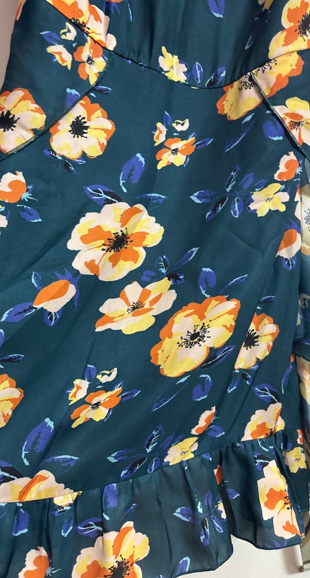 Çiçek Desenli askılı  Bohem Elbise - Görsel 3