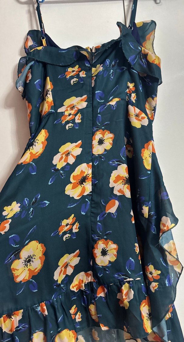 Çiçek Desenli askılı  Bohem Elbise - Görsel 4