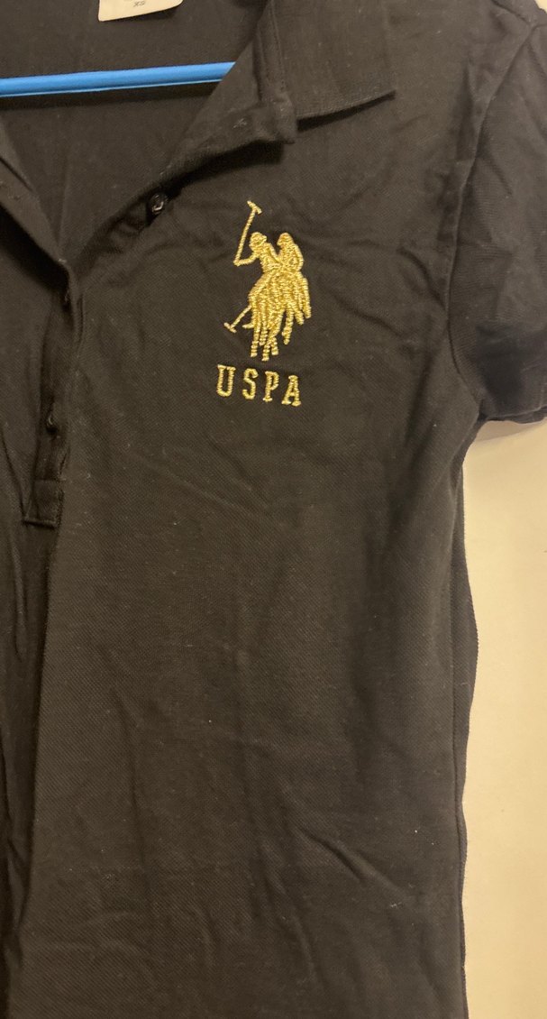 USPA Siyah Kısa Kollu Midi Elbise - Görsel 3