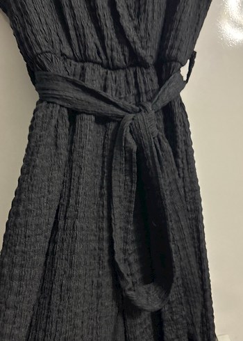 Siyah V Yaka Uzun tulum - Görsel 4