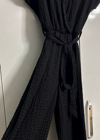 Siyah V Yaka Uzun tulum - Görsel 2