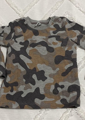 Erkek Çocuk Kamuflaj Desenli Sweatshirt - Görsel 2