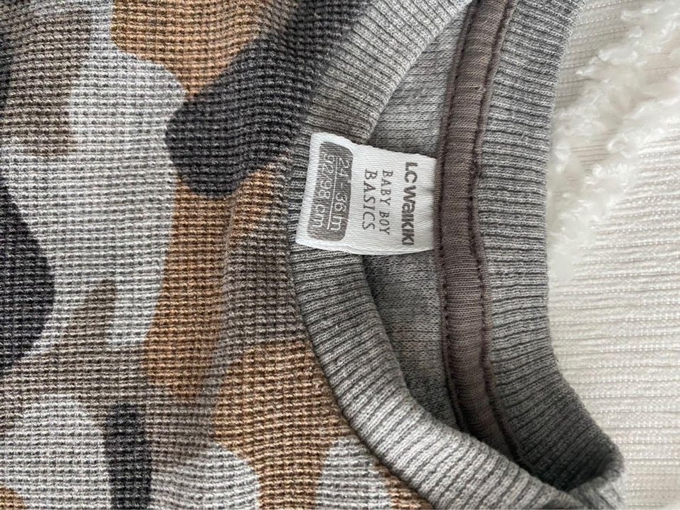 Erkek Çocuk Kamuflaj Desenli Sweatshirt - Görsel 3