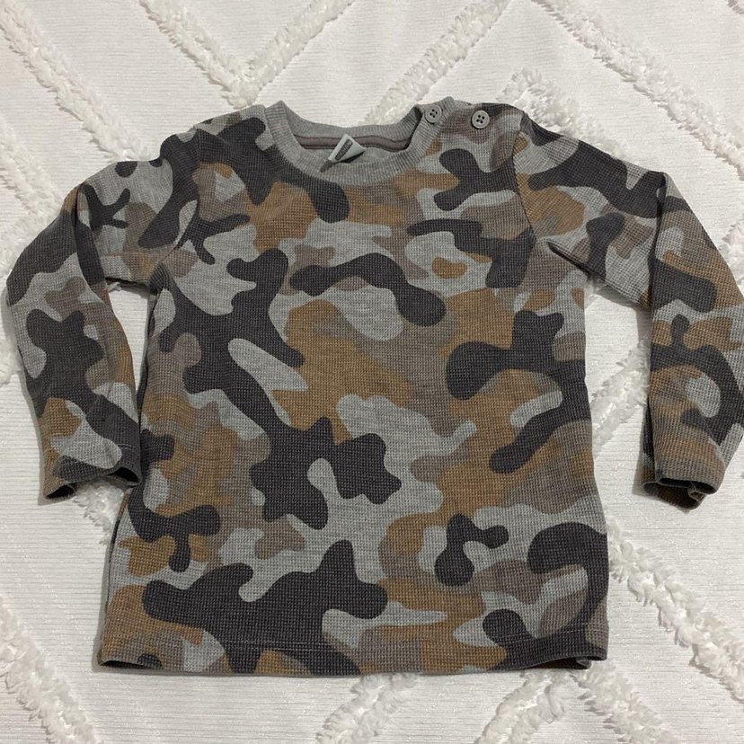 Erkek Çocuk Kamuflaj Desenli Sweatshirt - Görsel 2