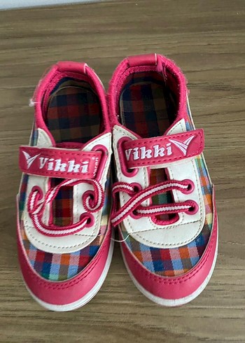 Renkli Bağcıklı ve Cırt Cırtlı Kız Çocuk Spor Ayakkabı - Görsel 2