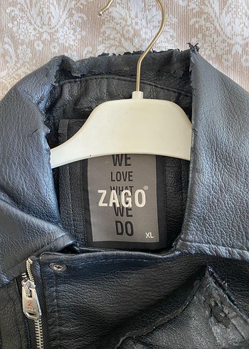 erkek Siyah Deri Biker Ceket - Görsel 7