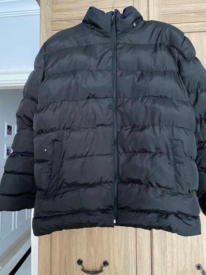 Fermuarlı Siyah erkek Kışlık Ceket - Görsel 4