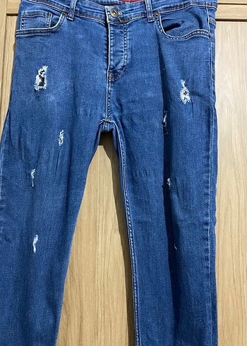 erkek Mavi  kot pantolon - Görsel 2