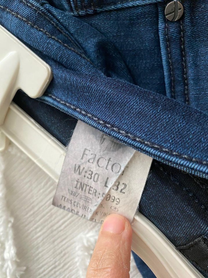 Lacivert Erkek Düz Kesim Denim Jean - Görsel 3