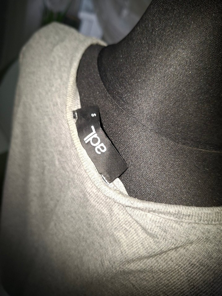 Gri Mini Triko Kadın Kazak - Görsel 4