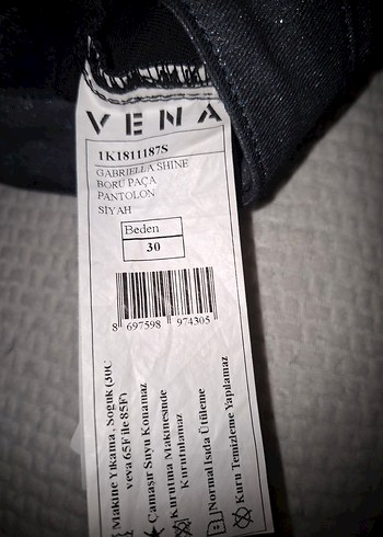 Düğmeli Gri Kadın Kot Pantolon - Görsel 4