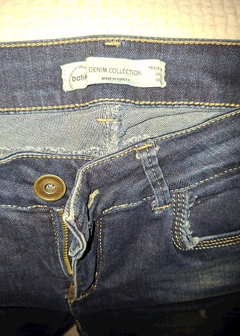 Kadın Mavi Denim Regular Fit Jean - Görsel 3