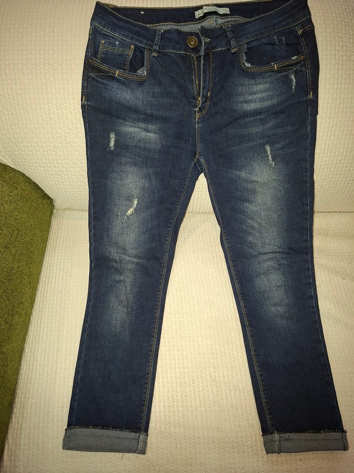 Kadın Mavi Denim Regular Fit Jean - Görsel 2
