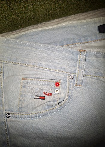 Kadın Açık Mavi Midi Yırtık Jean Tommy Hilfiger - Görsel 2