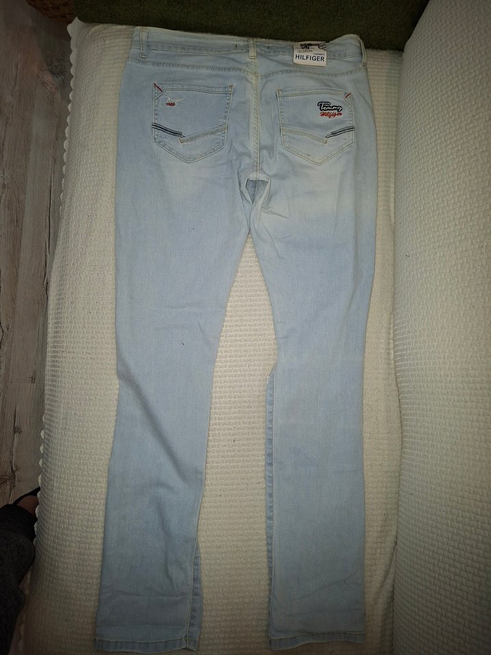 Kadın Açık Mavi Midi Yırtık Jean Tommy Hilfiger - Görsel 4