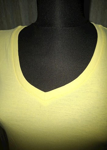 Pembe V Yaka Kadın Tişört 4 adet fiyatı - Görsel 4