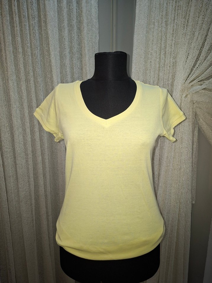 Pembe V Yaka Kadın Tişört 4 adet fiyatı - Görsel 3