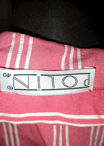 Pembe Çizgili Uzun Salaş Bohem Elbise - Görsel 4