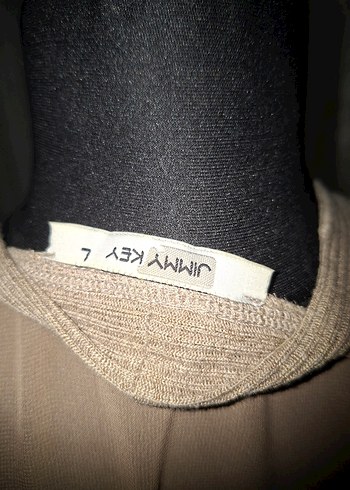 Bej Uzun Triko Kadın Hırka Jimmy Key - Görsel 4