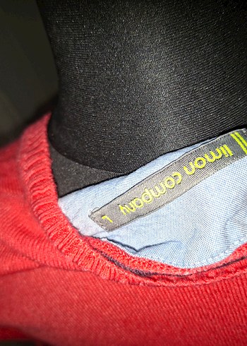 Kırmızı Kadın Triko Uzun Kollu Kazak - Görsel 4