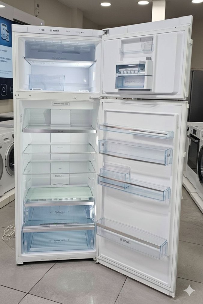 Beyaz Çift Kapılı Buzdolabı - Görsel 2